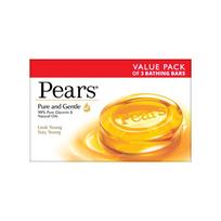 Pears Drėkinamasis maudymosi muilas su glicerinu, grynas ir švelnus auksiniam švytėjimui 125 g (Pakuotėje 3 vnt) 125g (Pack of 3)