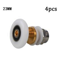 10-12 mm. Dušo durų ritinėliai 4–6 mm nailono išorinis ratas 23mm