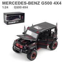 1/22 mastelio Benz G500 liejamas metalinis modelis, G500 didelis žaislinis automobilis su šviesa ir muzika, traukiamais automobiliais vaikams, suaugusiems 21x11x10.5cm juoda
