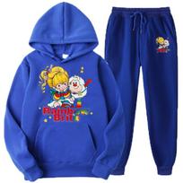 Rainbow Brite Printed Vyriški Moteriški sportinių kostiumų rinkiniai Laisvalaikio džemperio ir kelnių 2 dalių rinkiniai Negabaritiniai megztiniai Madingi unisex drabužiai XL