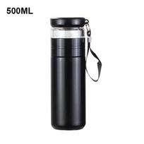 500 ml Creative izoliuotas puodelis su filtravimo arbatos virimo aparatu nerūdijančio plieno termoso buteliukas su stikliniu infuziniu atskiria arbatą ir vandenį