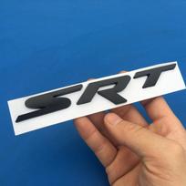 Metalinis automobilių stilius SRT priekinių grotelių grotelių emblemos lipdukas, tinkantis įkroviklio Challenger išorės priedams juoda