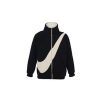 Nike dvipusė storos medžiagos laisvalaikio striukė su vilnos pamušalu ir dideliu logotipu Moteriška striukė Juoda DC5138-010 M