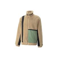 PUMA Spliced Logo Siuvinėjimas Stovintis Apykaklė Užtrauktuku Striukė Vyriška Striukė Ruda Žalia 536131-01 M