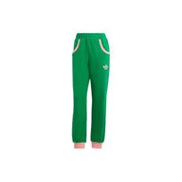 Adidas Originals Dobilų rašto Elastingas juosmuo Sportinės kelnės Moteriškos apatinės dalys Žalia IB2054 S