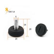 20vnt/stal. Reguliuojamas baldų padas elektrinio instrumento kojelė Neslystantis pagrindas nailoniniai buferiai + M6 M8 M10 sriegio kotas 20 Pcs