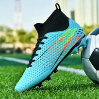 Futbolo batai Vyrams Futbolo batai Vaikams Futbolo bateliai Moterims Profesionalūs futbolo bateliai Neslystantys Chaussure Football FG Lauko futbolo batai 36 mėlyna
