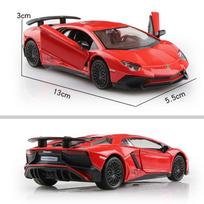 5 colių metalinis automobilio modeliukas, liejimo formos ir žaislinė transporto priemonė, „Lamborghini Aventador LP750-4 SV Coupe RMZ city 1“:36 lydinio modelio dovanos vaikams