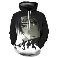 2024 m. Nauji klasikiniai japonų komiksai Mados tendencijos Naruto drabužiai 3D megztiniai su gobtuvu vyrams ir moterims S
