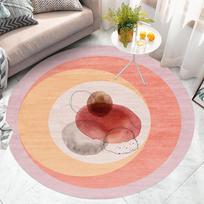 Apvalus kilimas svetainei Storas miegamasis Kilimai Minkštas neslystantis apskritas grindų kilimėlis kaklaraiščių dažymo kilimėlis diameter 60CM