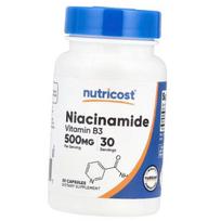 Niacinamidas, Niacinamide 500, Nutricost (36647005) 30caps