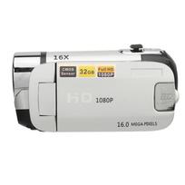 D90 1080P 16MP skaitmeninė kamera 2,4 colio pasukamo ekrano vaizdo kamera 16x priartinantis HD vaizdo įrašymo įrenginys su sidabras