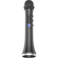 Belaidis karaoke mikrofonas „Bluetooth“ garsiakalbis 2in1 rankinis dainavimo ir įrašymo nešiojamas KTV grotuvas, skirtas „iOS“ / „Android“ juoda