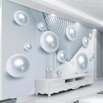 Modernūs Madingi Tapetai 3D Stereo Erdvės Kamuolys Nuotraukų Sieniniai Popieriai Svetainės TV Sofos Fono Sienos Freskos Dekoras 200 cm(W) x 140 cm(H) white