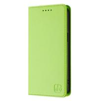 Prabangus apsaugos nuo vagystės piniginės atlenkiamas telefono dėklas Samsung Galaxy A36 A56 A26 5G A16 4G A06 odiniai dėklai magnetinis vienspalvis etui for Galaxy A06 žolės žalia spalva