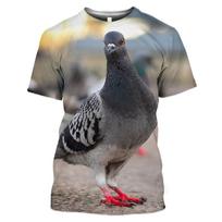 Nauji Vasariniai Laukinių Karvelių Rašto 3D Spausdinti Marškinėliai Vyrams Hip Hop O-Kaklo Trumpomis Rankovėmis Oversized Harajuku Marškinėlio Viršus S