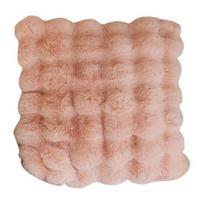 Prabangus aksominis pledas Itin minkštas mikropluošto pagalvės užvalkalas Dirbtinio kailio dvipusis pliušinis komfortas 45cm rožinė