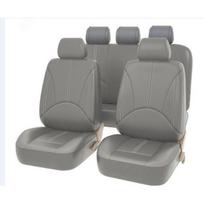 2/4/9PCS Prabangūs PU odos automobiliniai universalūs automobilio sėdynių užvalkalai salono priedai Visas komplektas juodos automobilio sėdynės pagalvėlės užvalkalai Automobilių sėdynių apsaugos užvalkalai 2PCS pilka
