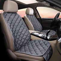 Naujas deimantinis pliušinis žieminis automobilio sėdynės pagalvėlė - pūkų medvilnės vairuotojo sėdynės ir atlošo užvalkalas Cushion elegantiška pilka spalva