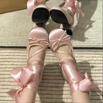Stambūs aukštakulniai Lolita Pumps Batai Karšti prekės ženklo Pavasaris Vasara Prancūziško stiliaus Elegancija Moteriški Pumps Suvarstomi Baleto Stiliaus Vienviečiai batai 35 rožinė
