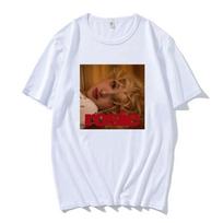ZX TEE Korėjietiško pop merginų grupės narės Rosé marškinėliai Naujo albumo Number One Girl Ta pati mada Viršus Y2k Harajuku Moteriški apvalia iškirpte trumpi viršai S