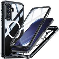 Samsung A36/A56-5G MagSafe-Compatible Tri-Proof Transparent Phone Case with Full Coverage and Fingerprint Unlock Galaxy A36/A56/A37 juoda