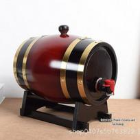 Pušies medienos vyno statinė baijiu, raudonam vynui ir alui laikyti - Namų dekoracija 1L Vintage
