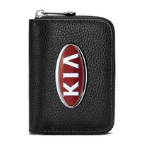 1 vnt. Odinė piniginė vairuotojo pažymėjimui, ID kortelei, banko kortelėms Automobilio prekės KIA Ceed Rio Sportage R K3 K4 K5 K6 K7 K8 Ceed Sorento Cerato Optima KIA juoda