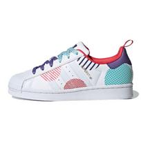 Adidas Superstar J Kinų Naujieji Metai - Jaučio Metai Polka Vaikams Sportbačiai White Cloud-White Collegiate-Purple GZ7349 38⅔