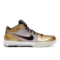 Nike Zoom Kobe 4 Protro Auksinio Medžio 2024 Unisex Sportbačiai Balti Tamsiai Obsidianiniai Varsity-Raudoni FQ3544-100 38.5