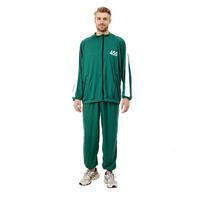 Suaugusiųjų Kalmarų žaidimo kostiumas Vyriškas Žalias Numerinis Švarkas Sportinė Apranga Helovinas Cosplay Rekvizitai Sportinis Kostiumas M įvairiaspalvis