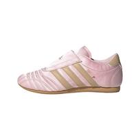 adidas Taekwondo moteriški sportbačiai su skaidriu rožiniu satinu ir smėlio spalvos guminiu įdėklu JQ8209 43⅓ white