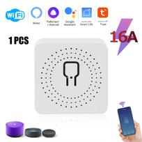 16A/20A Tuya WiFi ZigBee Mini Išmanusis Jungiklio Modulis DIY Saugiklis Relė, Dvipusis Valdymas su Programėlės Nuotoliniu ir Balsu Veikia su Alexa Google Home Automatika WiFi 16A