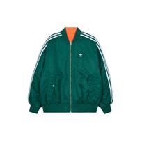 Adidas Originals Striukė su šoninėmis juostelėmis, dvipusė, laisva, medvilninė, vyriška, viršutinis drabužis, žalia IW3649 S