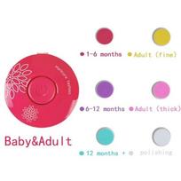 Electric Baby Nail Trimmer Kid Nail Polisher Tool Infant Manicure Scissors Baby Hygiene Kit Baby Nail Clipper Cutter For Newborn rožinė raudona spalva