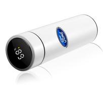 Išmanusis automobilinis termosas su temperatūros indikatoriumi Kavos puodelis Ford Fiesta Ranger Focus Kuga Mustang S-MAX Transit Mondeo Esco ford balta