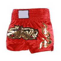Muay Thai Bokso Šortai Moterims Vyrams Treniruočių Kovos Kickbokso Šortai Plati Elastinga Juosta 3XL raudona