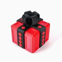 Staigmeninė dovanų dėžutė merginai ar mamai - Erzinanti Kalėdų dovanėlė-pokštas 6cm Length, 7cm Height black