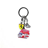 1 vnt. Ferrari lenktyninio šalmo raktų pakabukas Raktų pakabukas Papuošalas Pakabukas Dovana Charles Leclerc For Ferrari Roma Spider LaFerrari Monza SP2 F80