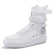 Aukštos sagties mėgėjams kvėpuojantys laisvalaikio sportbačiai Zapatillas asmenybės gatvės stiliaus poros batai 45 balta