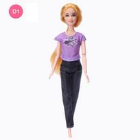 1 rinkinys lėlės drabužių be rankovių marškinėliai viršūnės šortai džinsai kelnės Barbie mados lėlėms drabužiai Barbie lėlių nameliui DIY žaislai juoda/violetinė