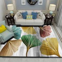 Svetainės kilimas klevo lapų stiliaus sofa kavos staliuko kilimėlis Modernus minimalistinis miegamasis prie lovos Namo grindys Pilna lova Šviesi prabanga 80*120cm