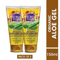 BOROPLUS Aloe Vera Gel for Dark Circles, Scars, Dryness, Dark Spots, Pigmentation, Acne (All Skin) 300ml (Pack of 2) 300ml (Pack of 2)