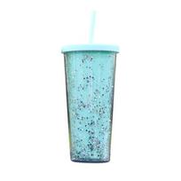 24OZ/710ml banguoto krašto geriamasis puodelis didelės talpos ekologiškos sultys vandens kavos puodelio butelis violetinė