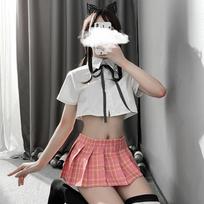 12 spalvų japoniškas Cosplay kostiumo uniforma OL Seksualūs balti marškiniai apatiniai Cosplay JK studentų kostiumai trumpas sijonas M