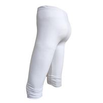 Moteriškos apkarpytos 3/4 antblauzdžiai Tamprios pėdkelnės Šortai kelnės Casaul Slim Candy Color Capri kelnės M balta