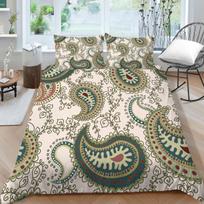 3D Paisley rašto patalynės komplektas indiško stiliaus antklodės užvalkalas 2/3 vienetų AU210 * 210 negabaritinis, minkštas su užtrauktuku namų apdaila Baby 100x135cm