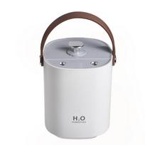 1200ml Wireless Air Humidifier Usb Rechargeable 1200mah Battery Double Nozzle Ultrasonic Mist Maker Warm Led Light Humidificador White