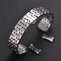 Solidus 304L nerūdijančio plieno pakaitinis laikrodžio dirželis 12 14 16 17mm 18mm 19mm 20mm 21mm 22mm 23mm 24mm pločio apyrankė laikrodžio dirželiai Silver  12mm