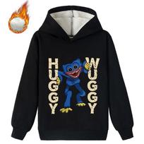 Velvet Fabric Kids 3D Hoodie Huggy Wuggy Pullover Poppy Playtime Šiltas megztinis vaikams 170